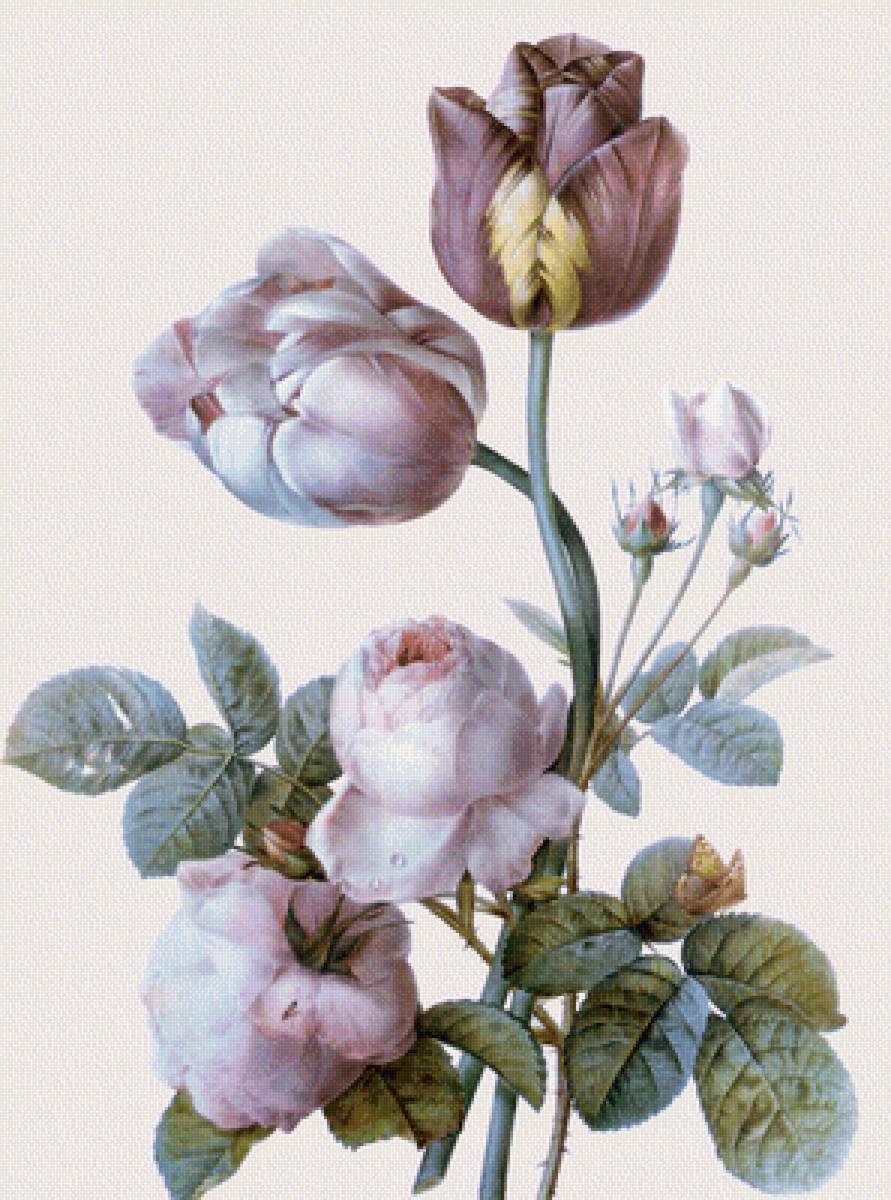 По картине Пьера-Жозефа Ретуде - цветы, букет - предпросмотр