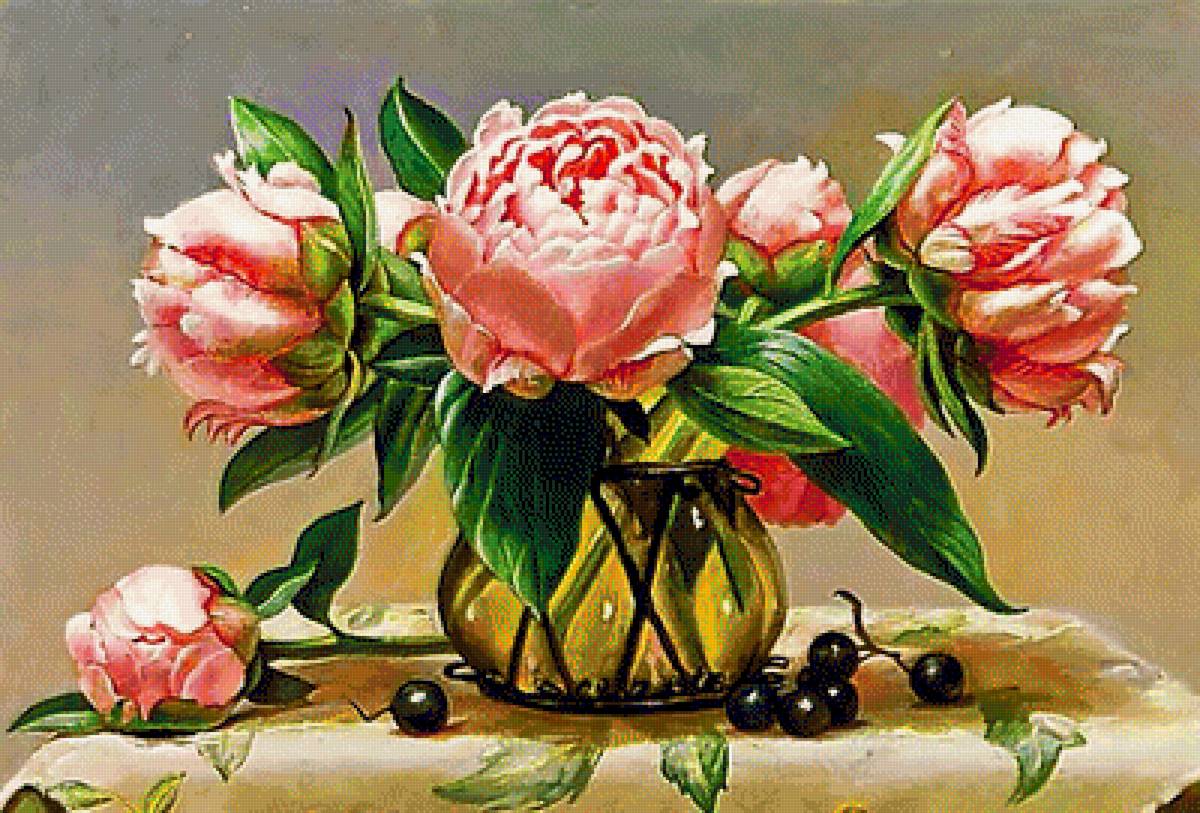 Натюрморт. . - натюрморт, цветы, живопись. - предпросмотр