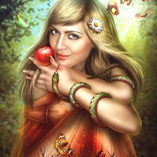 Схема вышивки «Девушка»