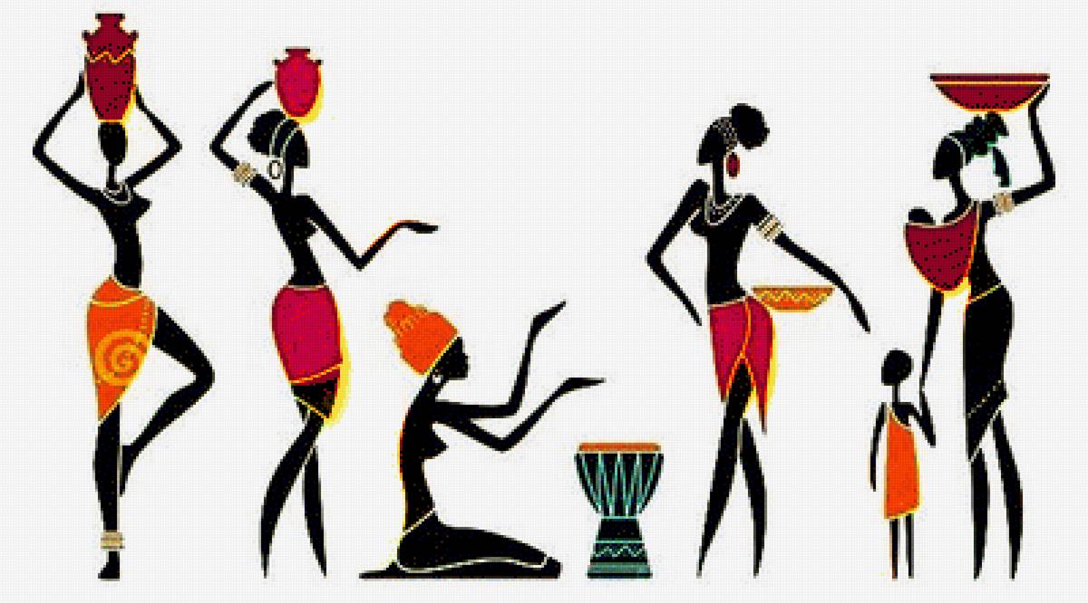 Африка 4 - африка, женщины - предпросмотр