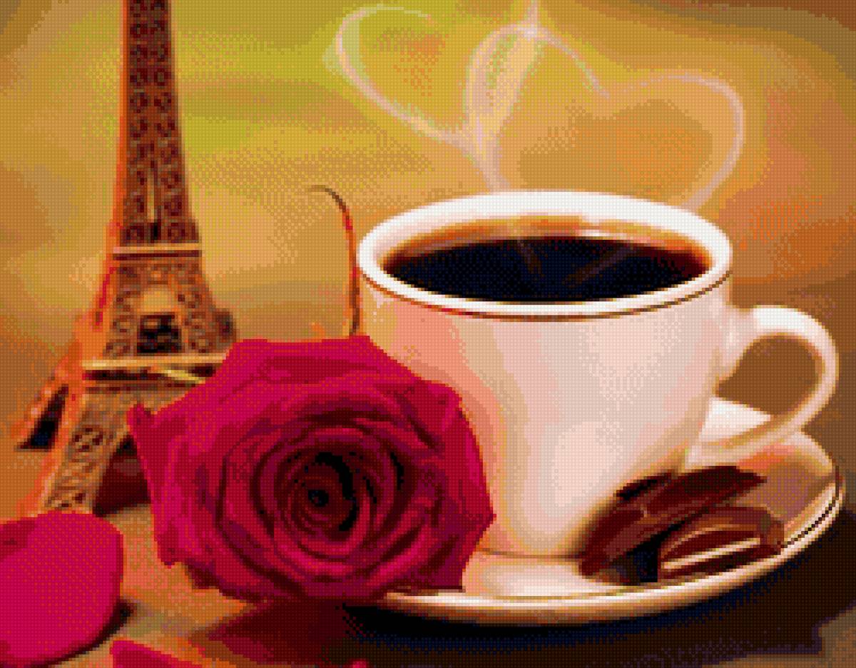 ЧАШЕЧКА КОФЕ - натюрморт - предпросмотр