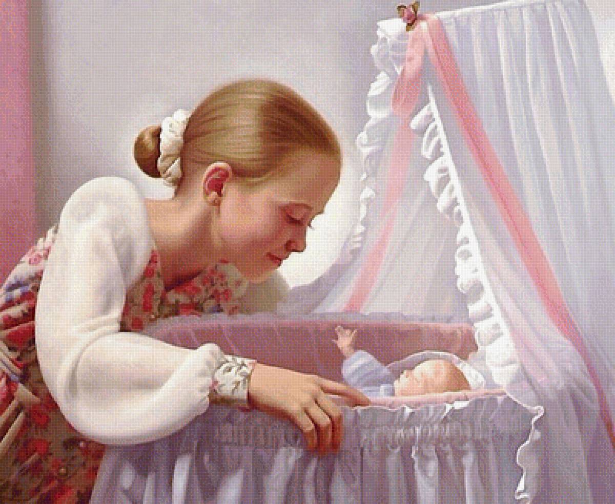Люлька сон. Мама поет колыбельную ребенку. Колыбелька живопись. Колыбель для детей. Младенец в люльке живопись.