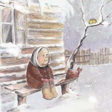 Схема вышивки «на лавочке»