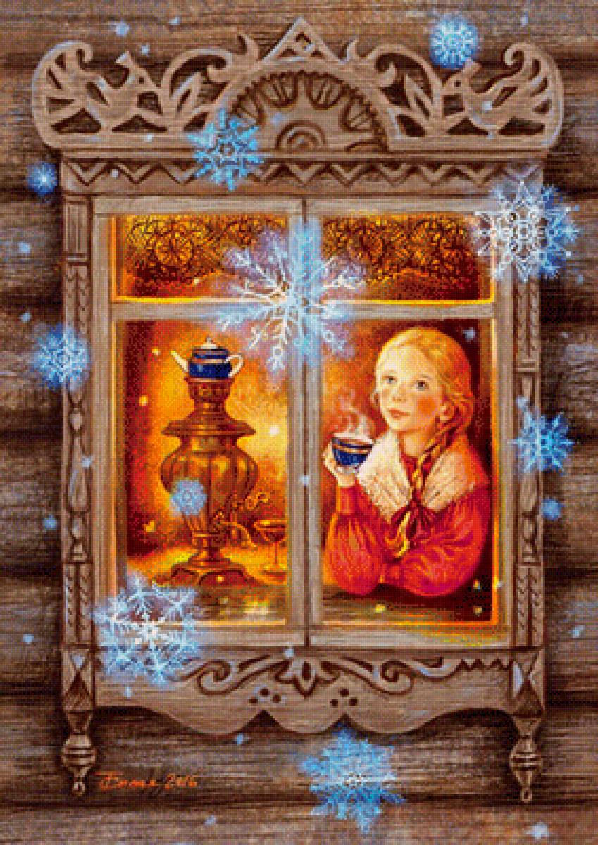 у окна - девушка - предпросмотр