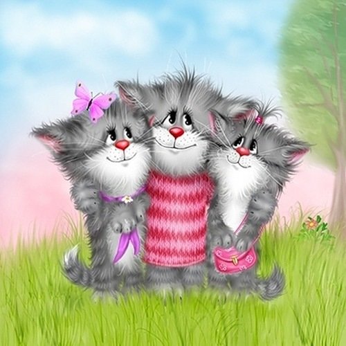 Котики Алексея Долотова - мультик, коты - оригинал