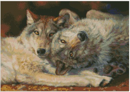 Счастливая пара - пара, волк - оригинал