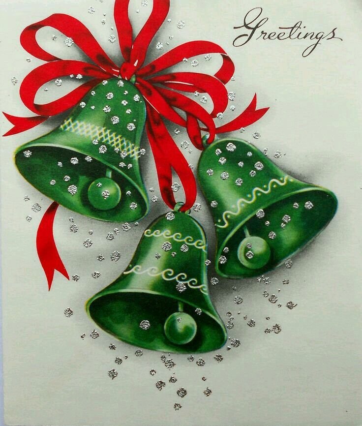 Зеленый колокольчик - новый год - оригинал