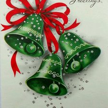 Схема вышивки «Зеленый колокольчик»