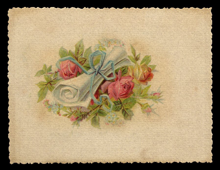 Старинные цветы - цветы розы - оригинал