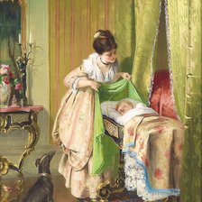 Схема вышивки «заботливая мама»