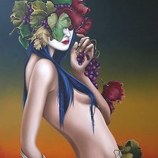 Схема вышивки «Девушка»