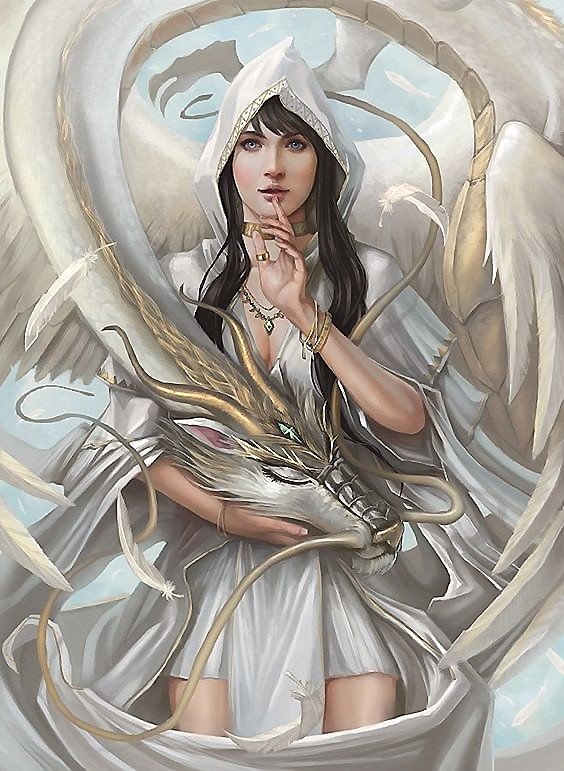 Девушка и дракон - оригинал