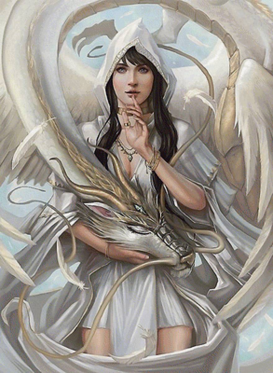 Девушка и дракон - предпросмотр