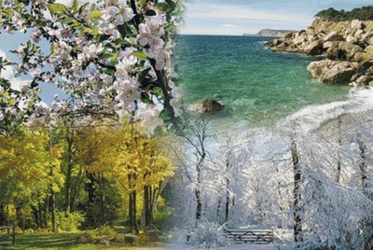 Времена года - осень, лето, весна, зима - предпросмотр