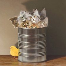 Схема вышивки «котята»