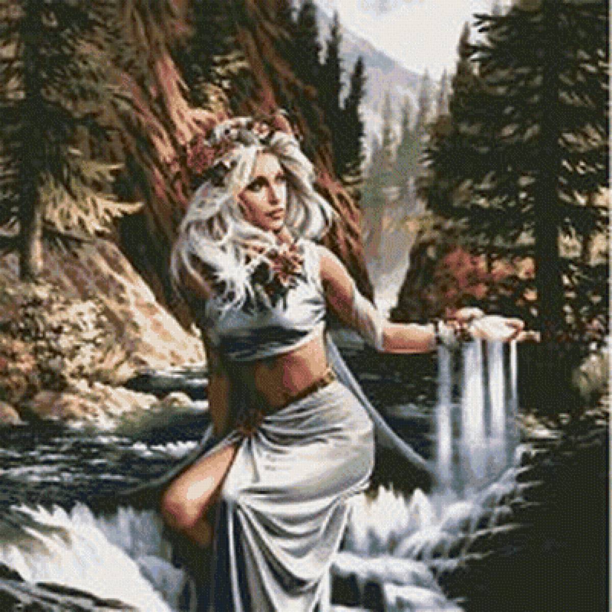 Каскад - фея, девушка, дух - предпросмотр