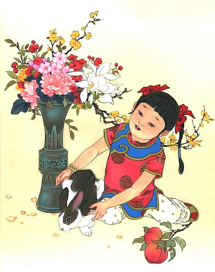 зодиак для детей. год кролика. - гороскоп - оригинал