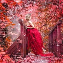 Схема вышивки «Девушка»