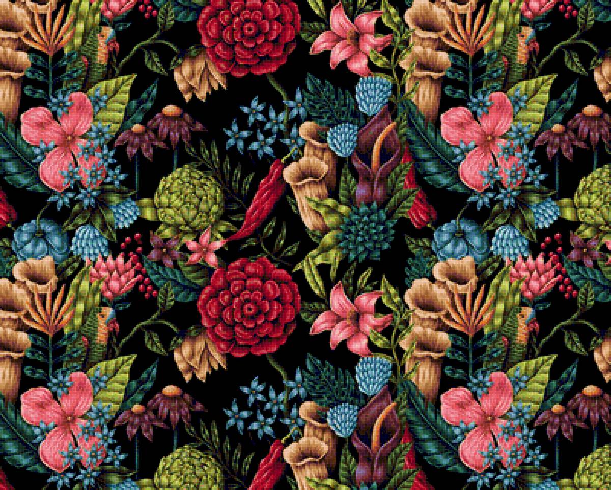 Для подушки - узор, цветы, розы - предпросмотр