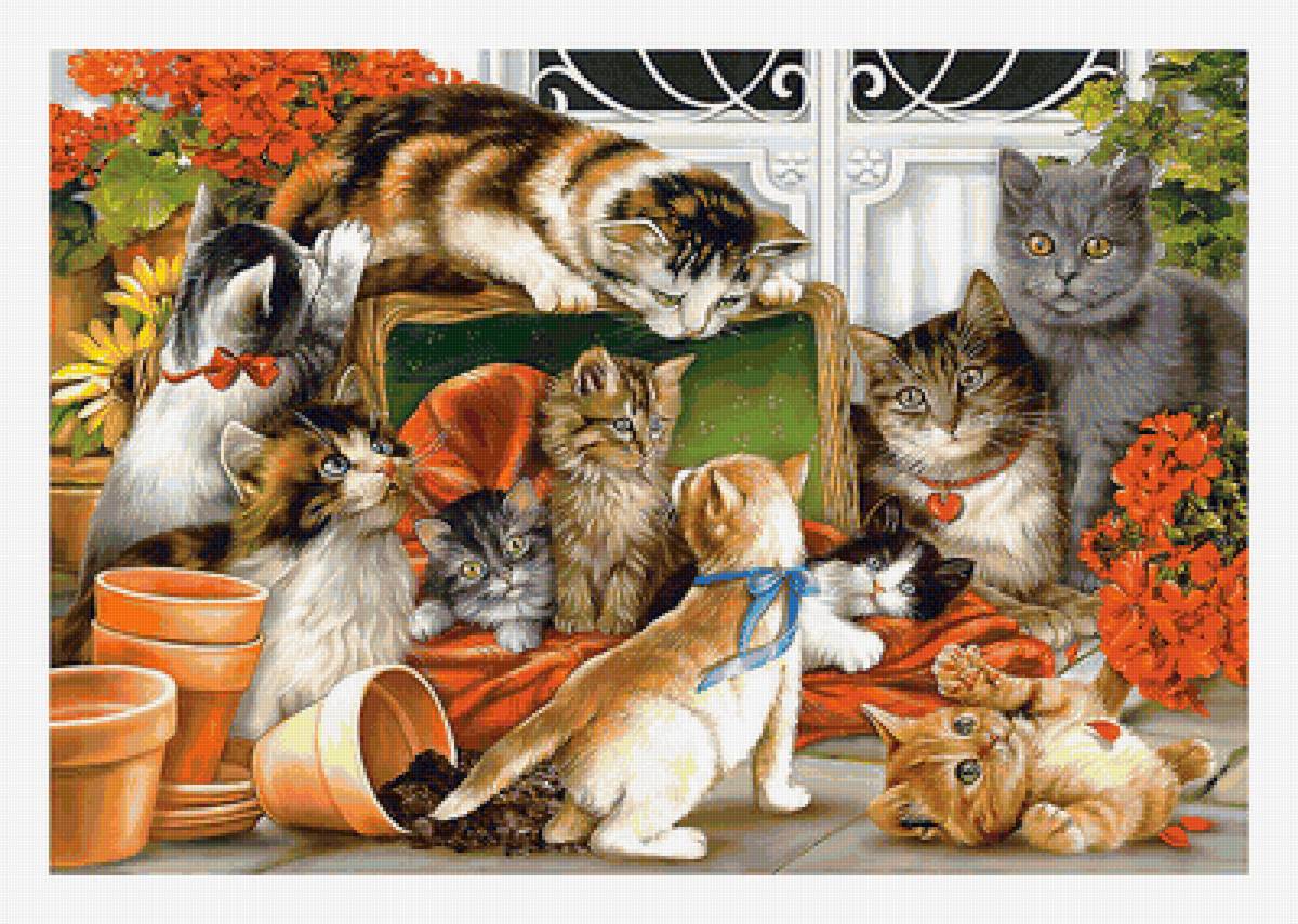 Серия "Коты". - коты, животные - предпросмотр