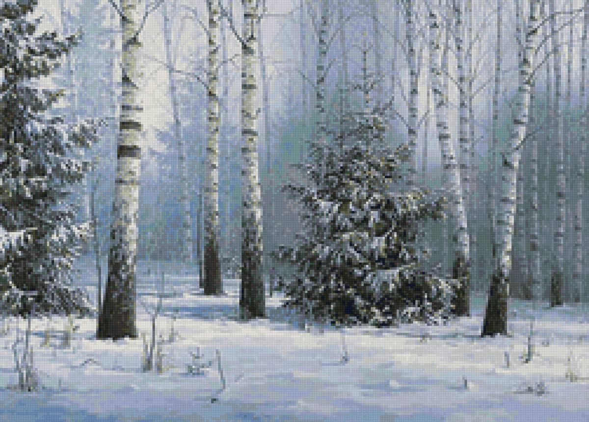 Ёлочка - природа, пейзаж зима, лес, снег - предпросмотр