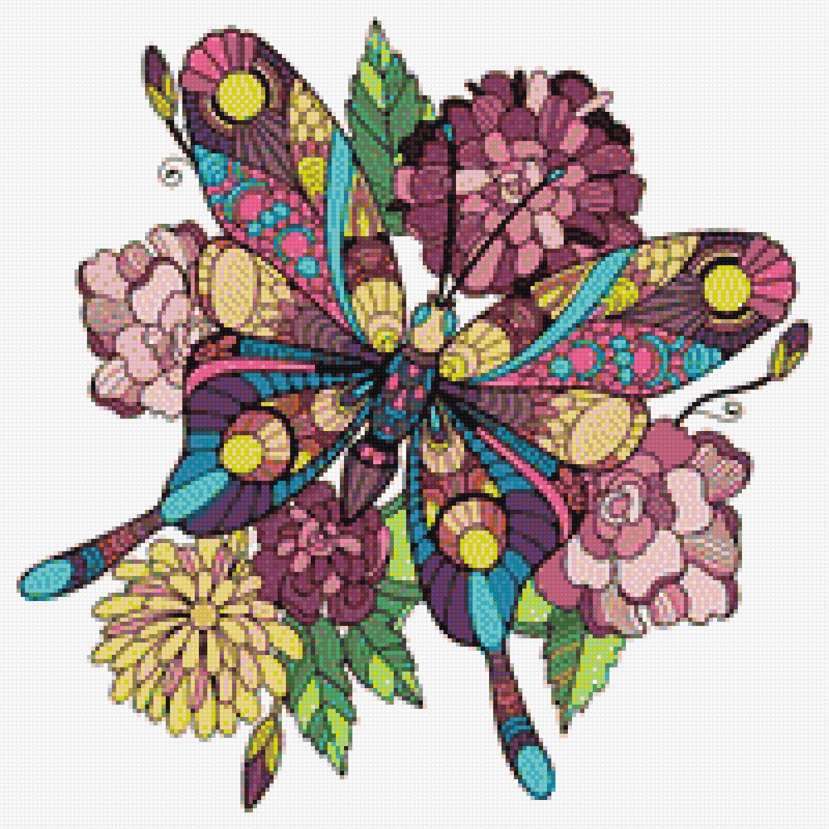 Бабочка - бабочка, бабочка на цветке - предпросмотр