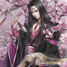 Схема вышивки «Он»