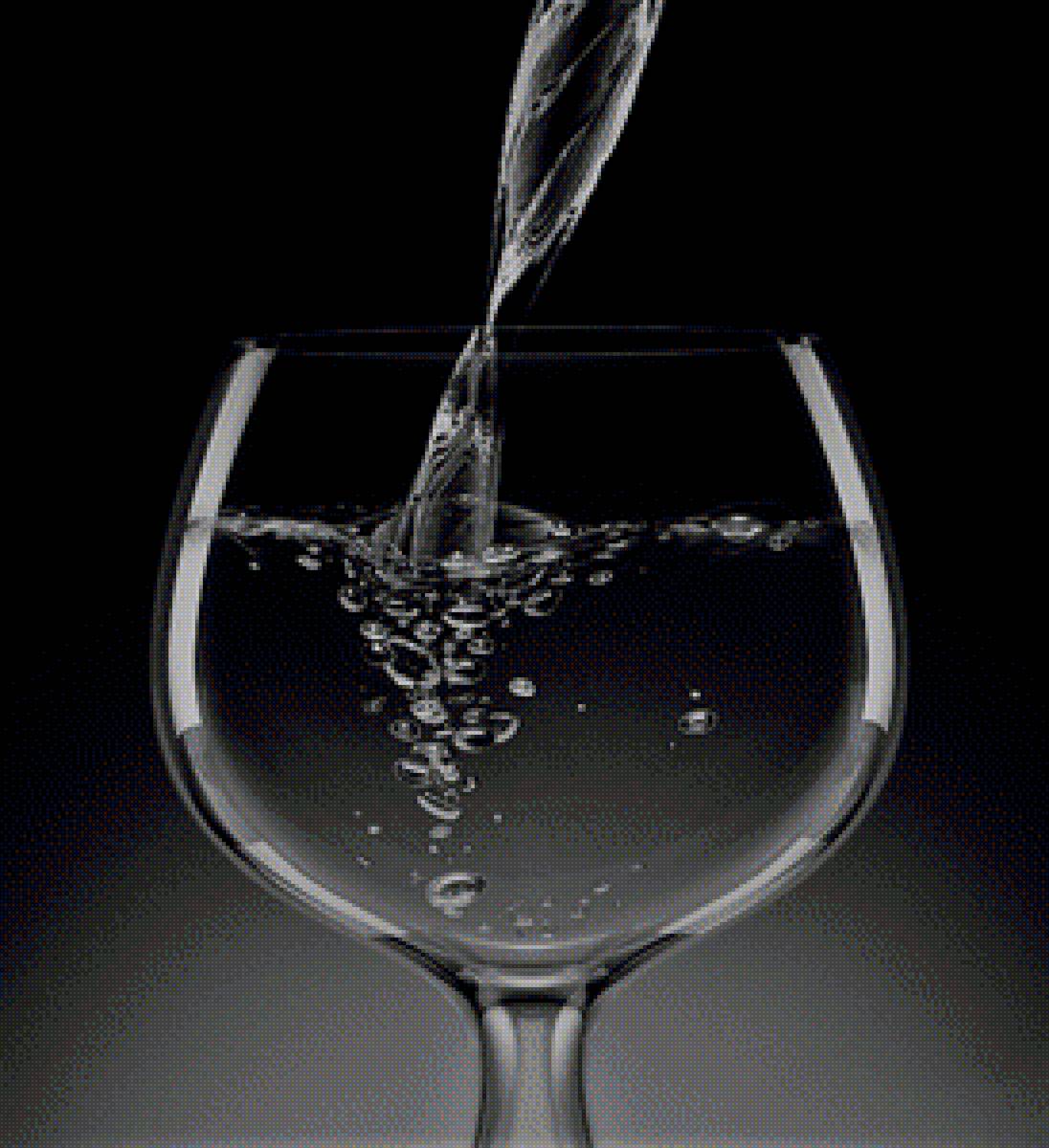 Бокал с водой - бокал, вода - предпросмотр