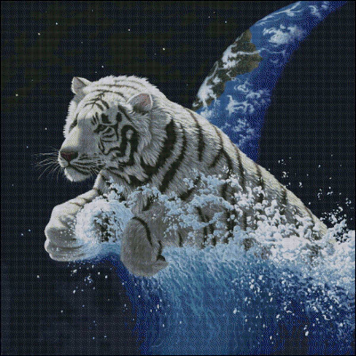 Бенгальский тигр - тигр хищник - предпросмотр