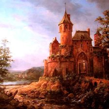 Схема вышивки «Замок»