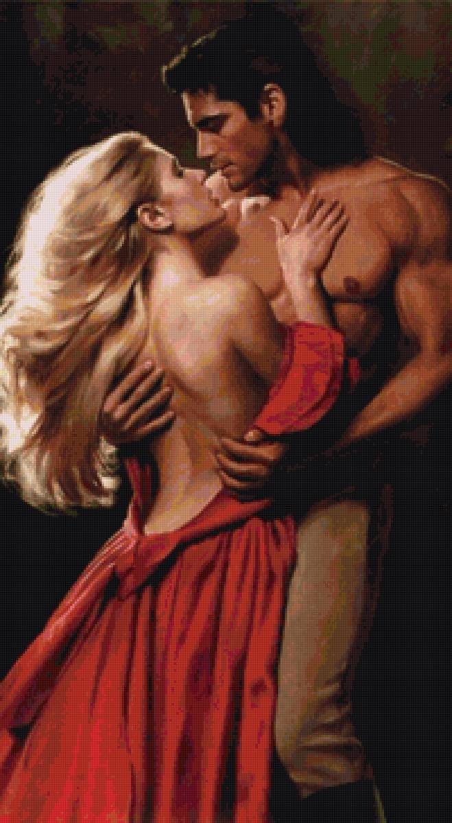 Поцелуй - картина - предпросмотр