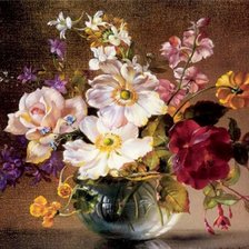 Схема вышивки «Цветы»