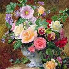 Схема вышивки «Цветы»