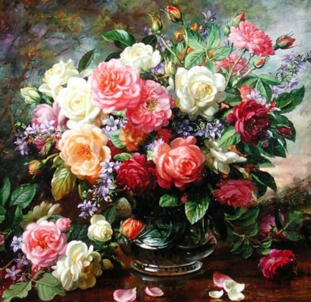 Цветы - картина - оригинал