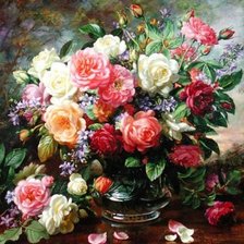 Схема вышивки «Цветы»