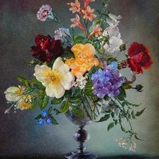 Схема вышивки «Цветы»