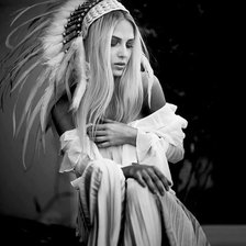 Схема вышивки «Девушка5»