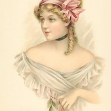 Схема вышивки «ретро открытка»