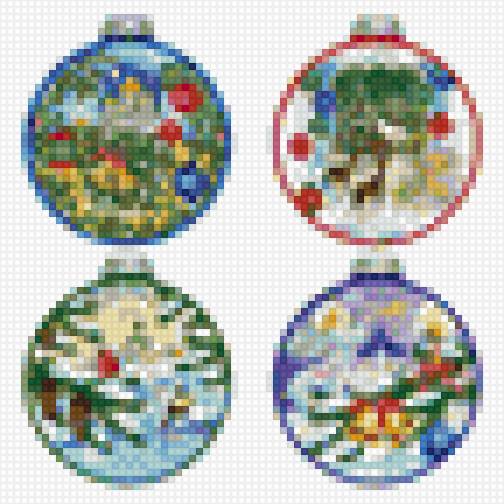 новогодные шарики - предпросмотр