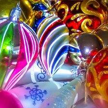 Схема вышивки «новогодные шарики»