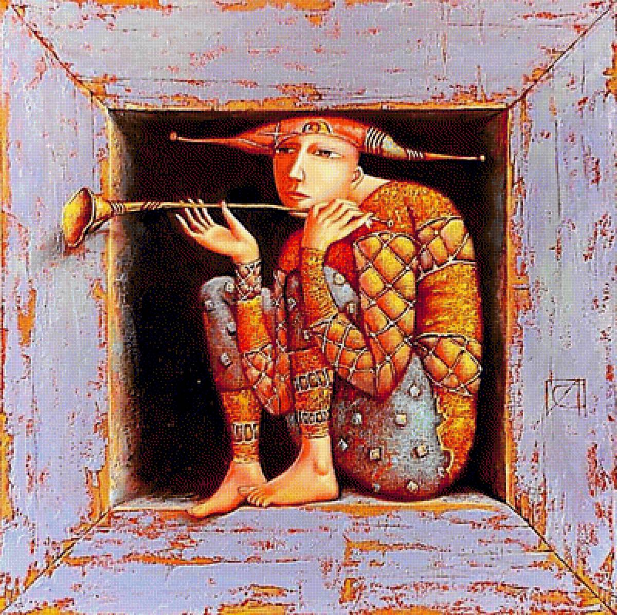 Трубадур. - живопись. - предпросмотр