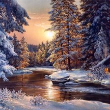 Схема вышивки «Пейзаж»