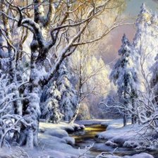 Схема вышивки «Пейзаж»