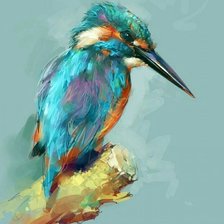 Схема вышивки «дрозд»