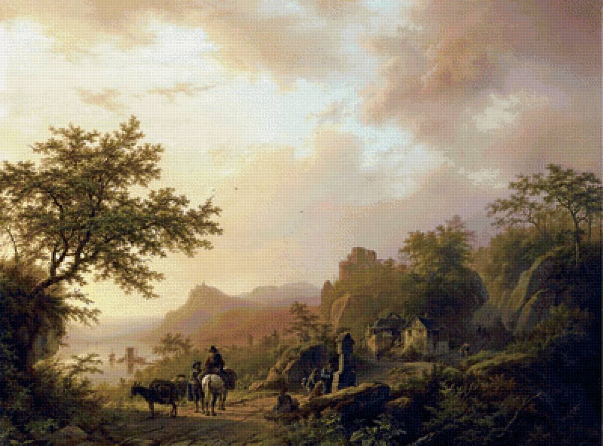 Романтический пейзаж 1 - предпросмотр