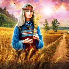 Схема вышивки «девушка»