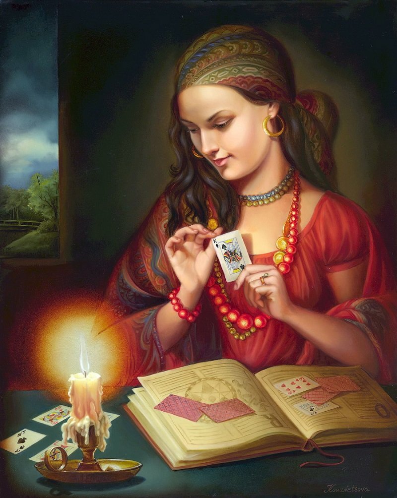 девушка - гадалка - оригинал