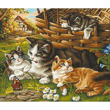 Схема вышивки «Серия "Коты".»