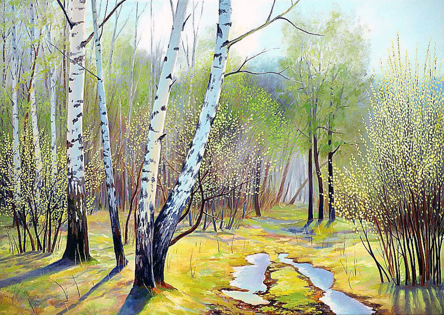 №1804153 - весна, лес, пейзаж, природа - оригинал