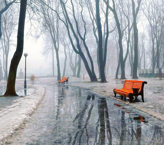 №1804183 - природа, парк, пейзаж весна, снег - оригинал